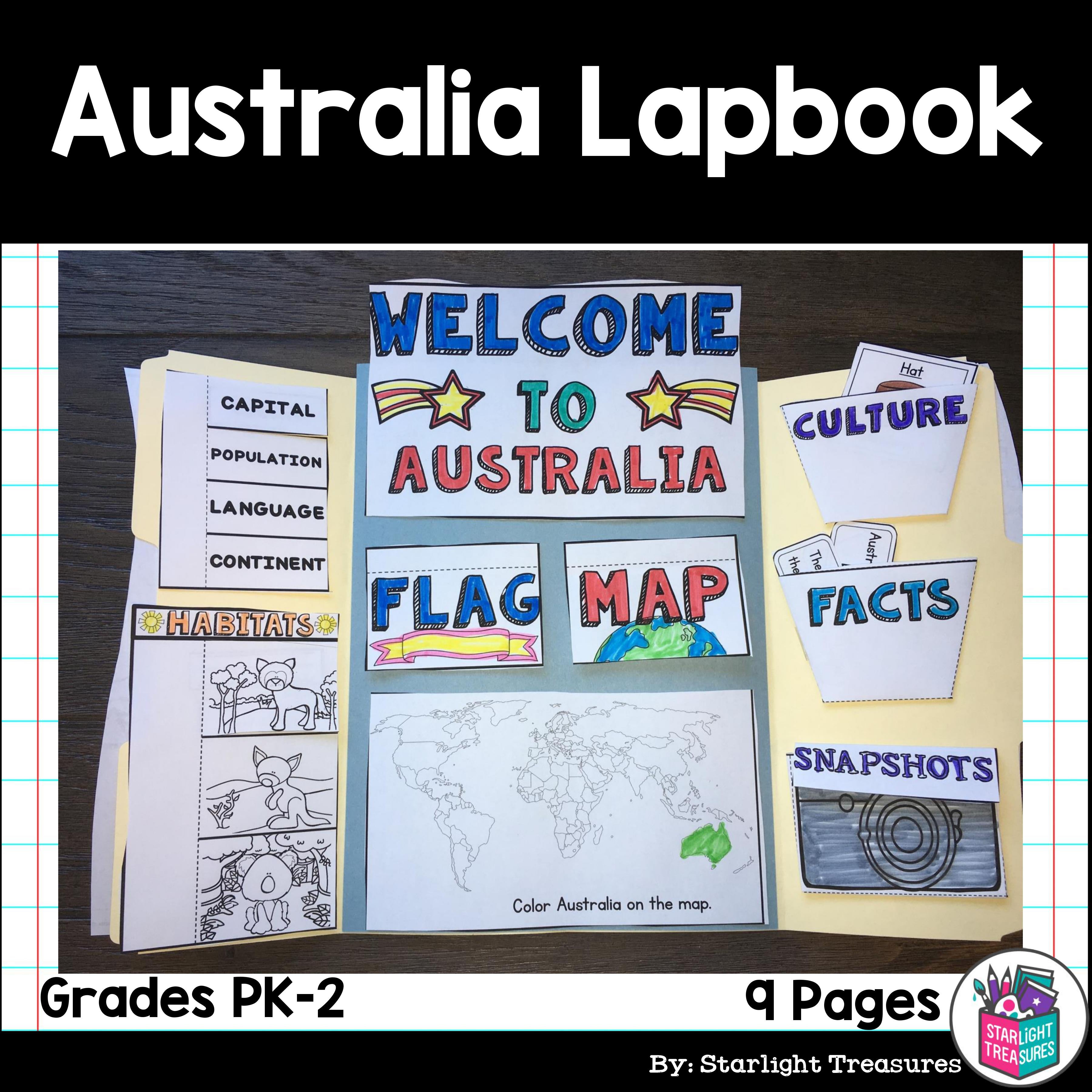 Australia Lapbook for Early Learners