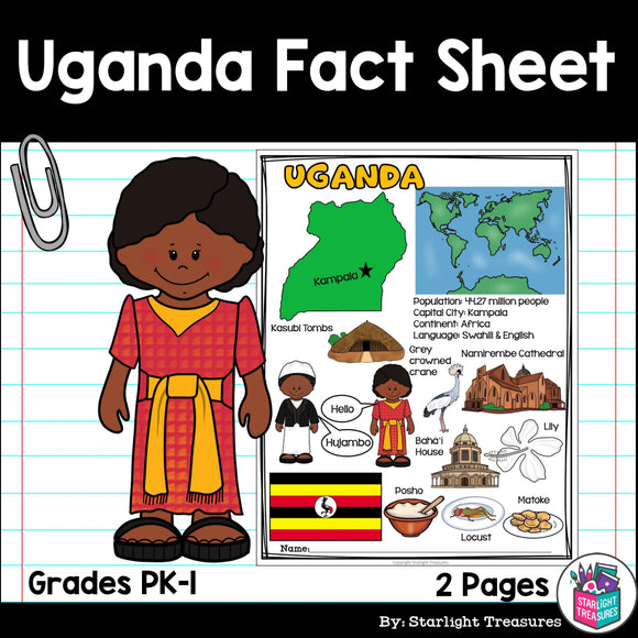 Uganda Fact Sheet for Early Readers