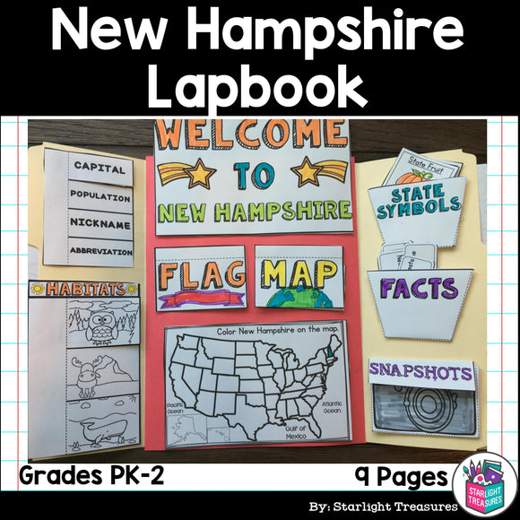 New Hampshire Lapbook for Early Learners - A State Study
