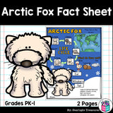 Arctic Fox Fact Sheet for Early Readers