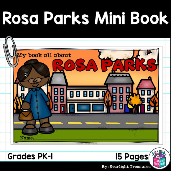 Rosa Parks Mini Book for Early Readers: Black History Month