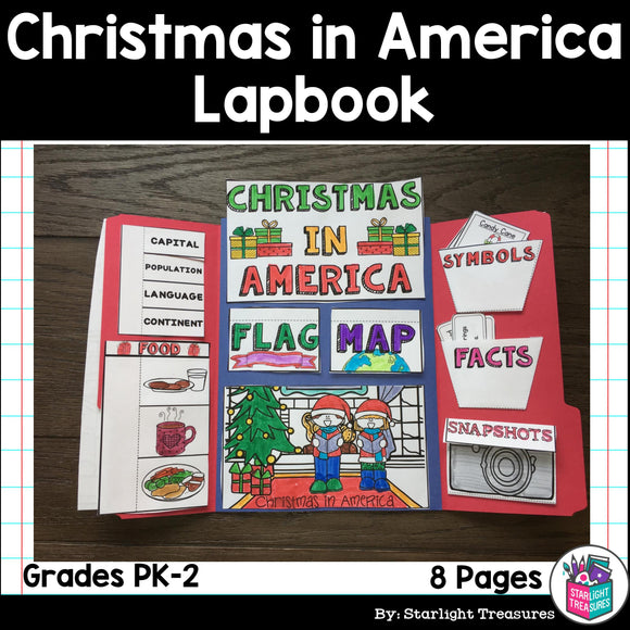 Christmas in America Lapbook for Early Learners