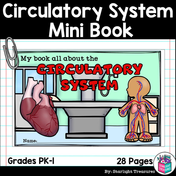 Human Body Systems: Circulatory System Mini Book for Early Readers