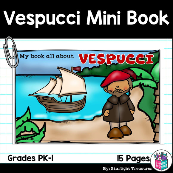 Amerigo Vespucci Mini Book for Early Readers