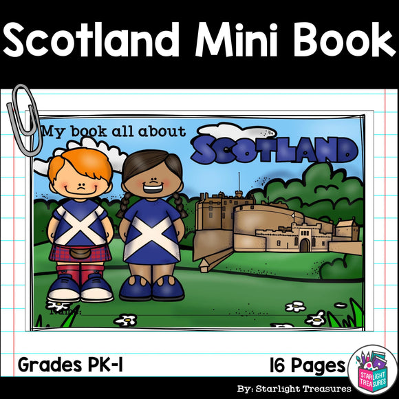 Scotland Mini Book for Early Readers - A Country Study