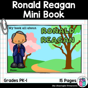 Ronald Reagan Mini Book for Early Readers: Presidents' Day