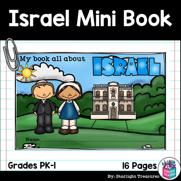 Israel Mini Book for Early Readers - A Country Study