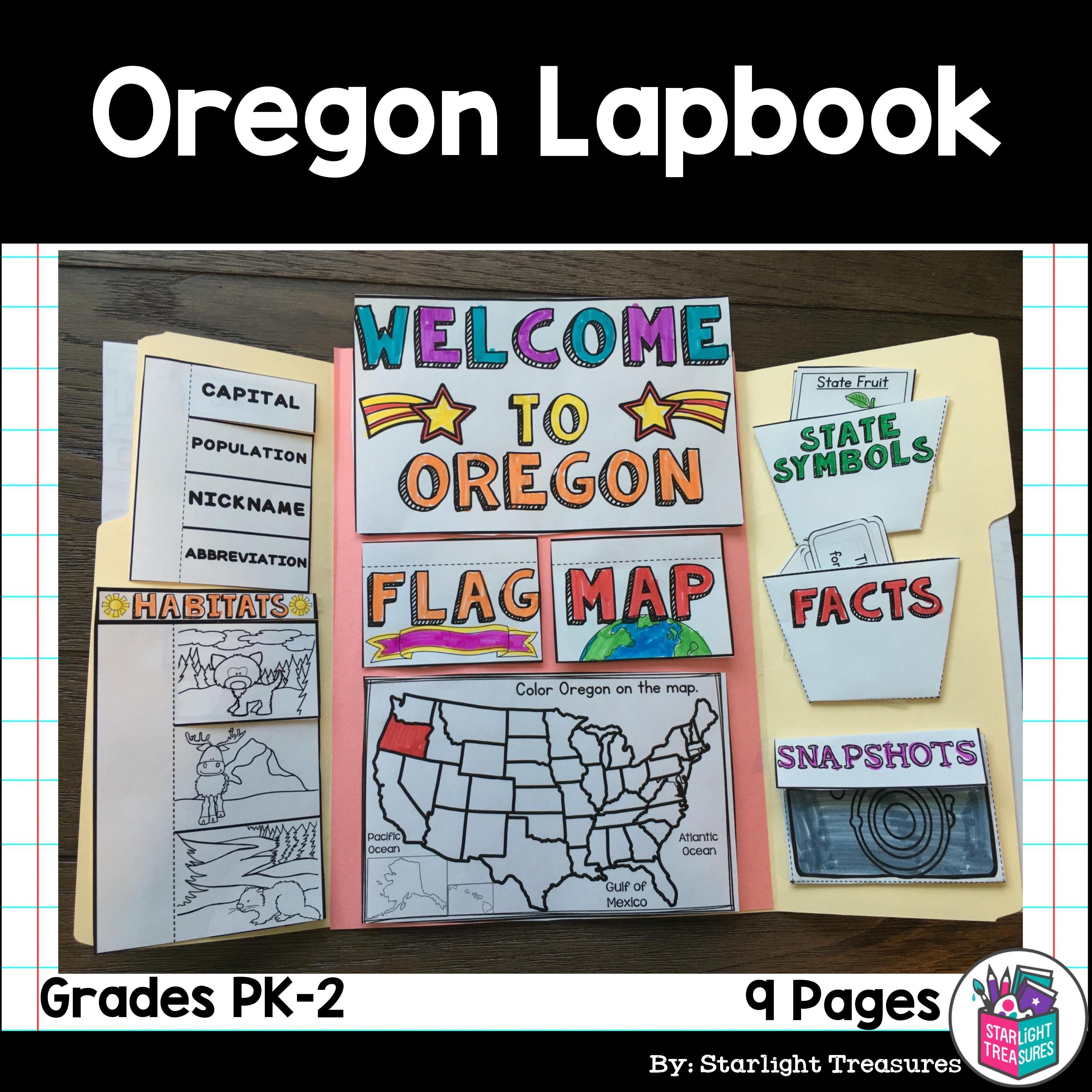Oregon Lapbook for Early Learners - A State Study