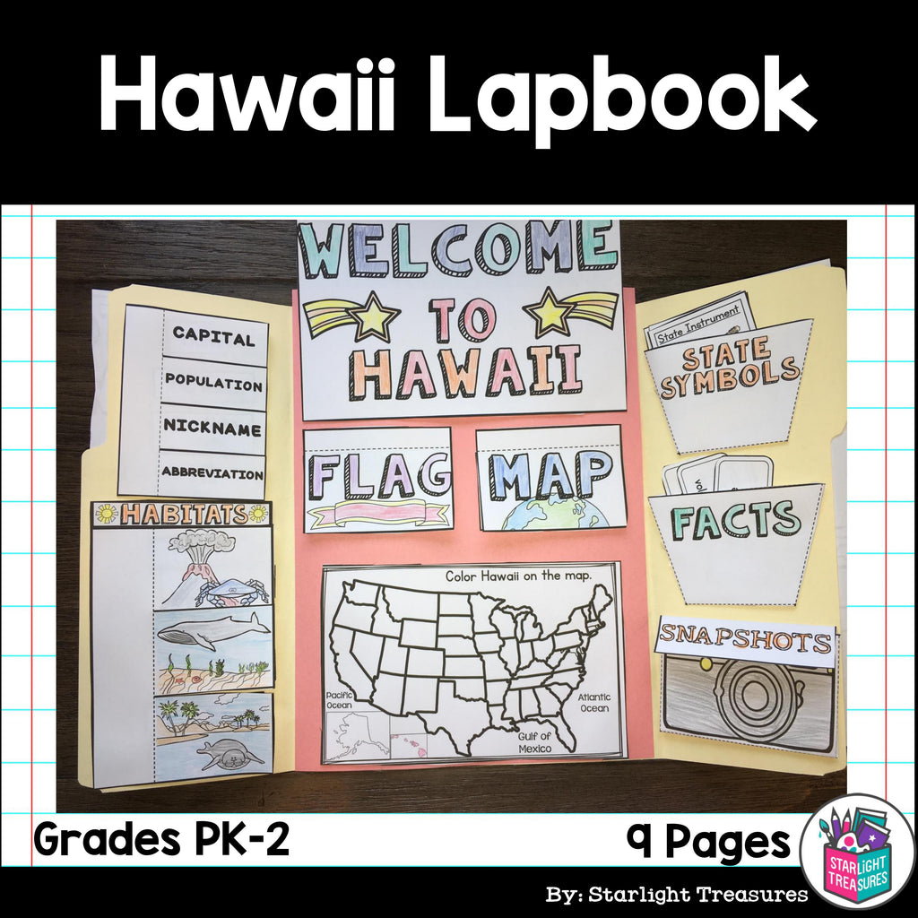 Hawaii Lapbook for Early Learners - A State Study