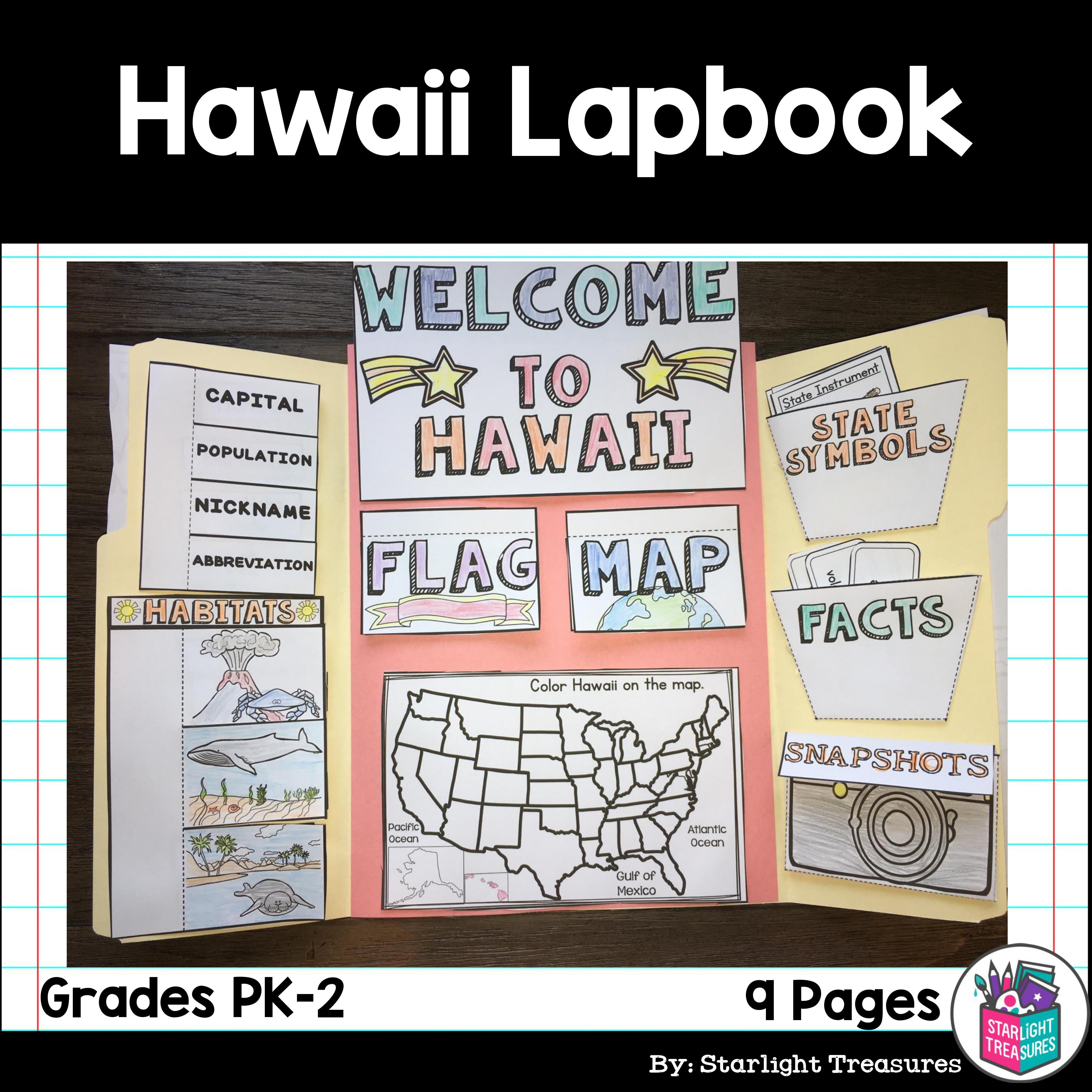 Hawaii Lapbook for Early Learners - A State Study