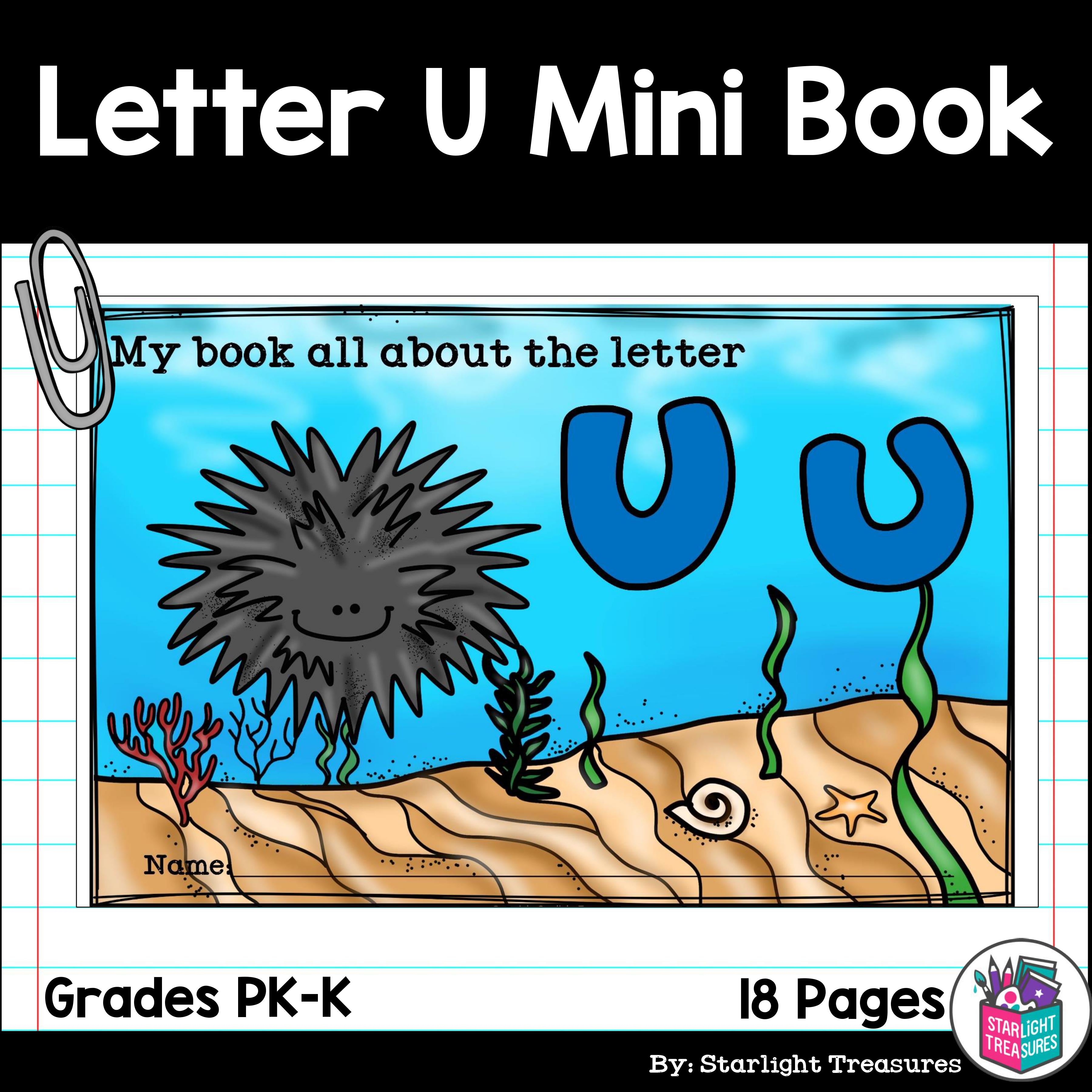 Alphabet Letter of the Week: The Letter U Mini Book