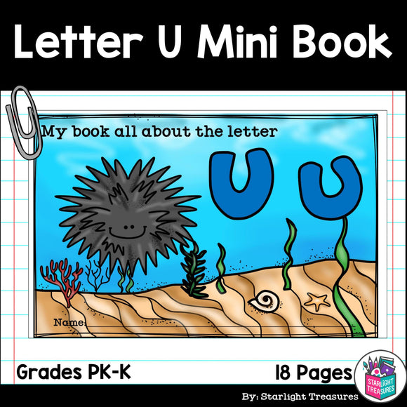 Alphabet Letter of the Week: The Letter U Mini Book