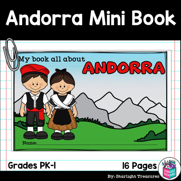 Andorra Mini Book for Early Readers - A Country Study