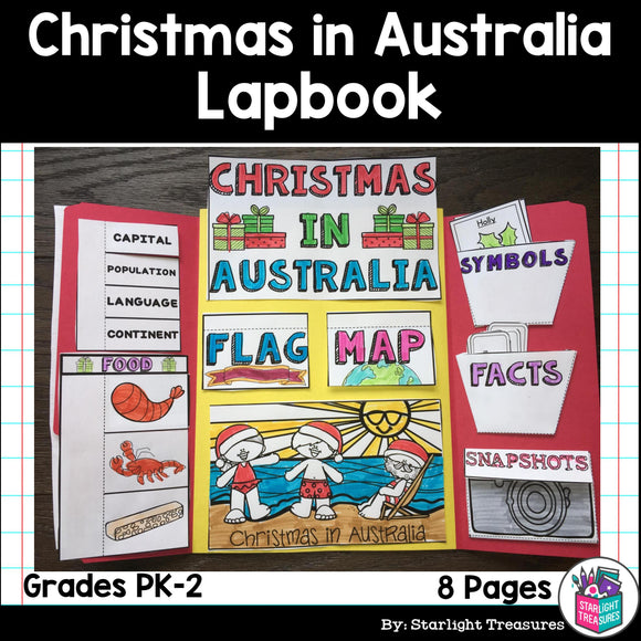 Christmas in Australia Lapbook for Early Learners