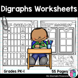 Digraphs Worksheets and Activities for Early Readers 