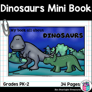 Dinosaurs Mini Book for Early Readers