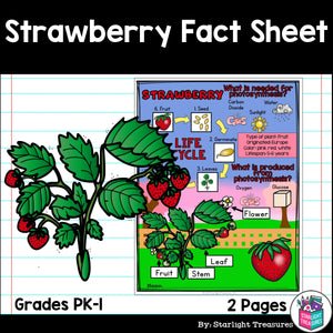 Strawberry Fact Sheet for Early Readers