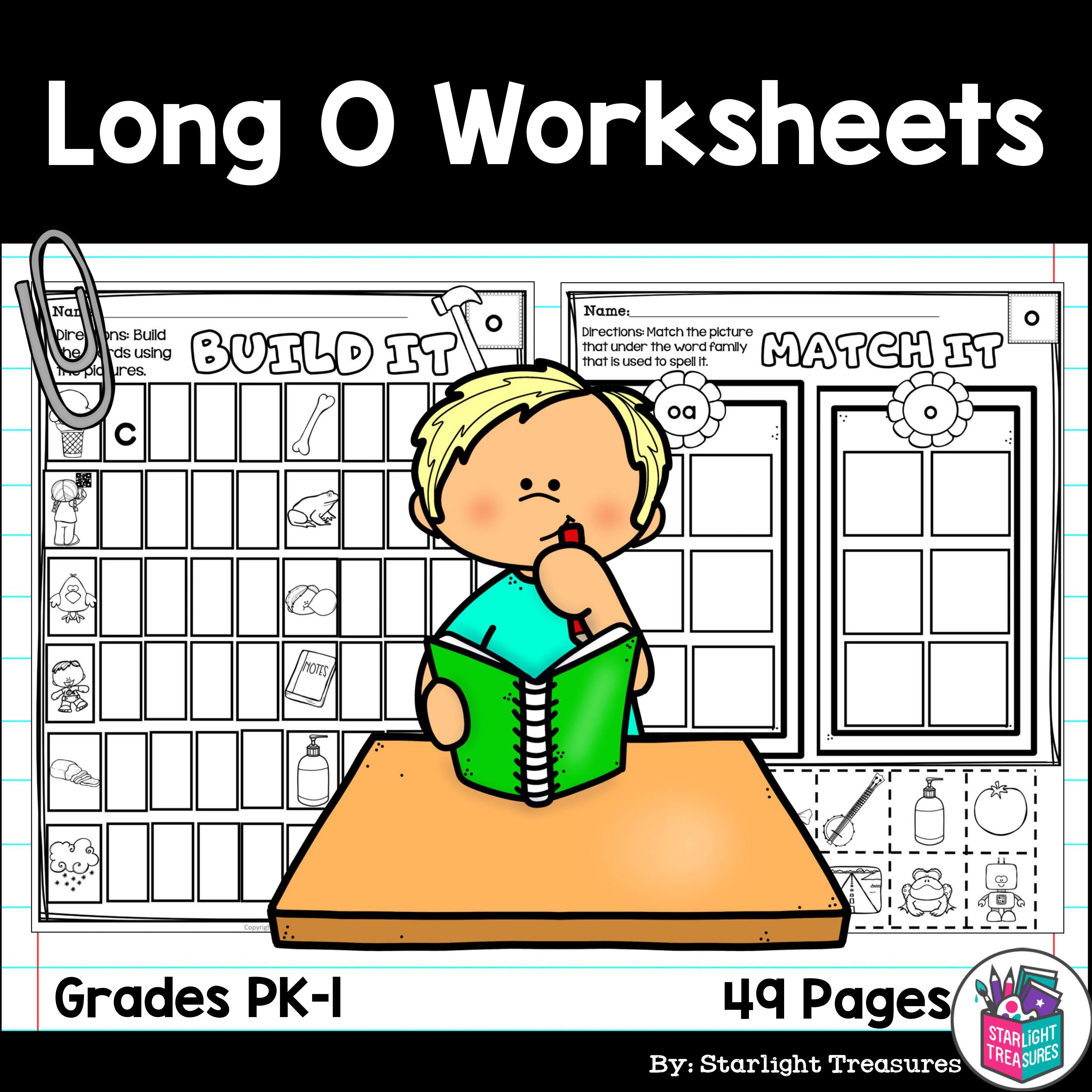 Long O Worksheets and Activities for Early Readers
