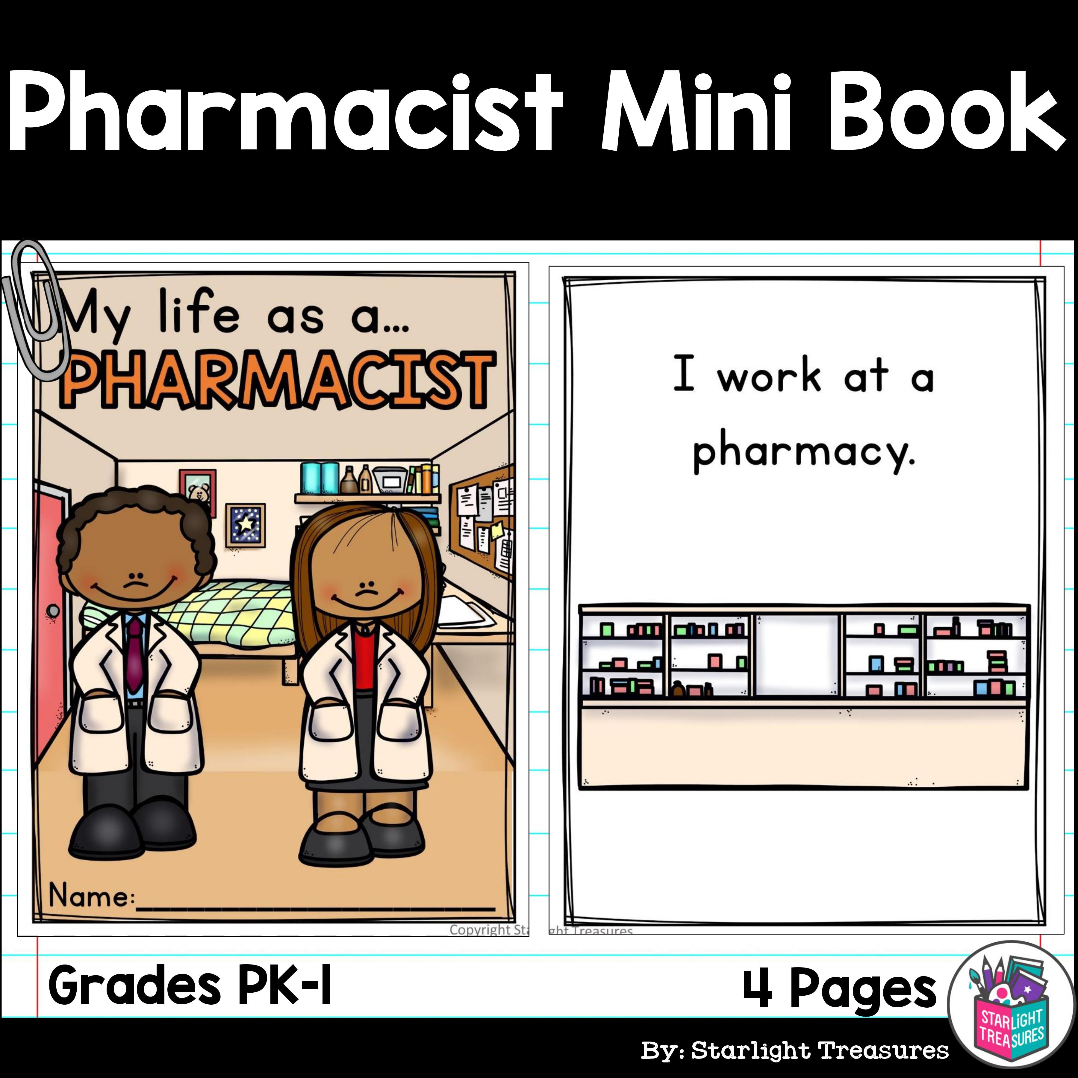 Pharmacist Mini Book for Early Readers