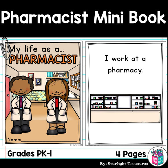 Pharmacist Mini Book for Early Readers