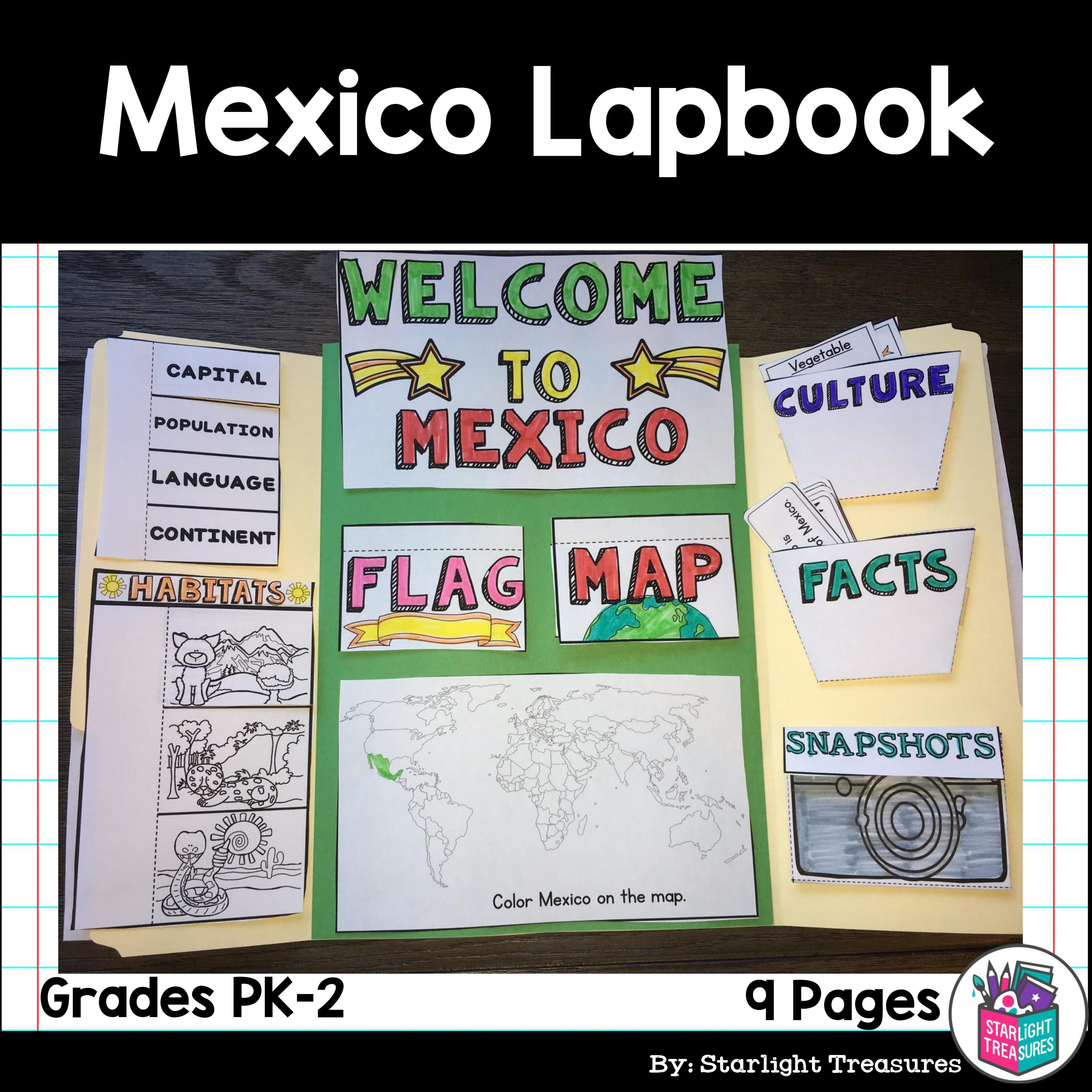 Mexico Lapbook for Early Learners - A Country Study