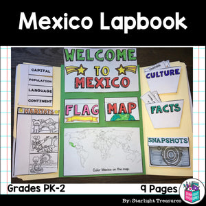 Mexico Lapbook for Early Learners - A Country Study