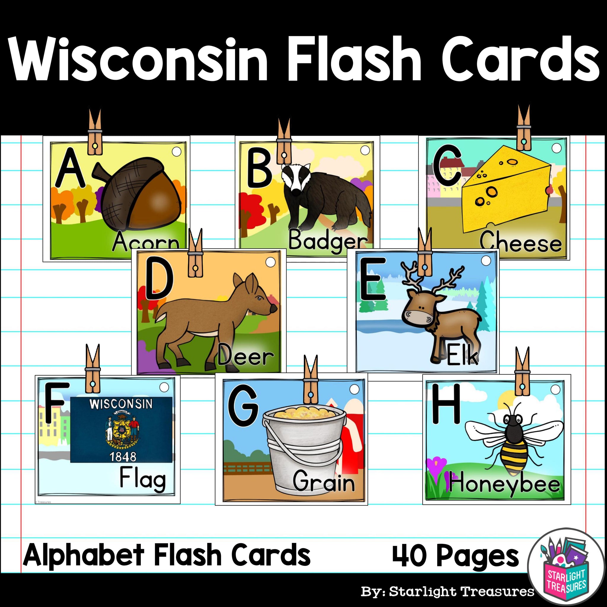 Alphabet Flash Cards for Early Readers - State of Wisconsin – Starlight ...