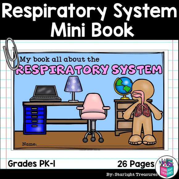 Human Body Systems: Respiratory System Mini Book for Early Readers