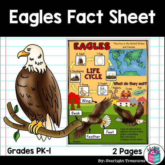 Eagles Fact Sheet for Early Readers