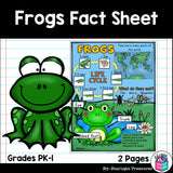 Frogs Fact Sheet for Early Readers