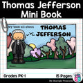 Thomas Jefferson Mini Book for Early Readers: Presidents' Day