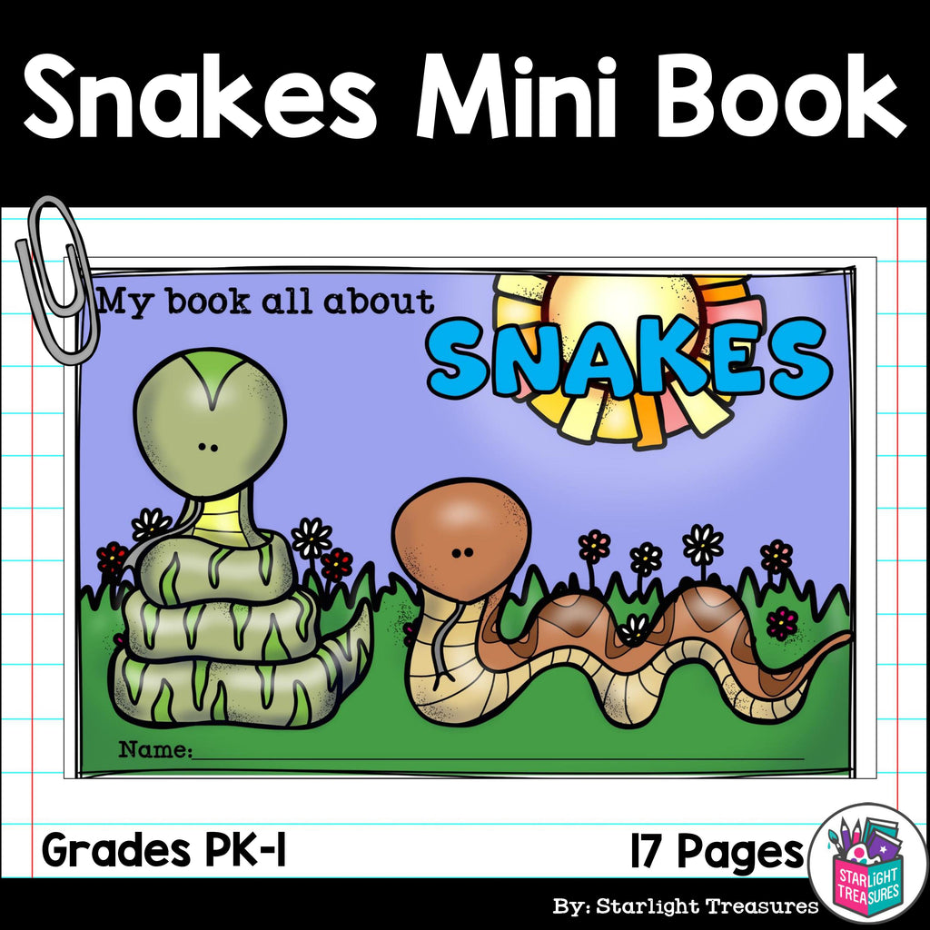 Snakes Mini Book for Early Readers