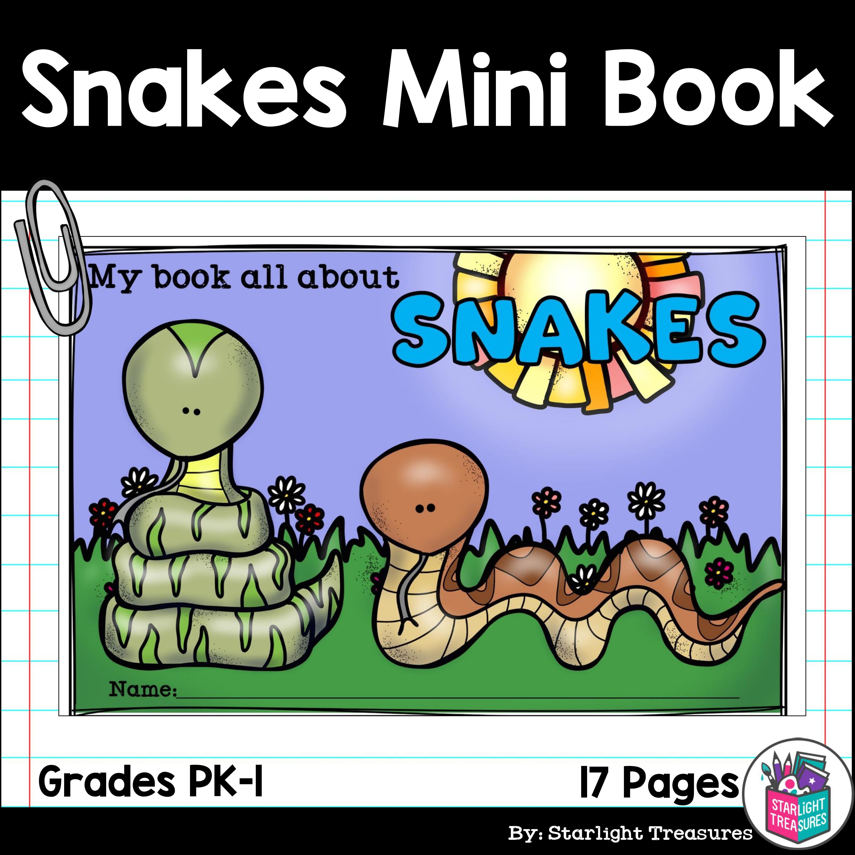 Snakes Mini Book for Early Readers