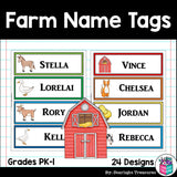 Farm Name Tags - Editable