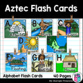 Alphabet Flash Cards for Early Readers - Aztecs