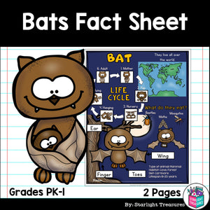 Bat Fact Sheet for Early Readers