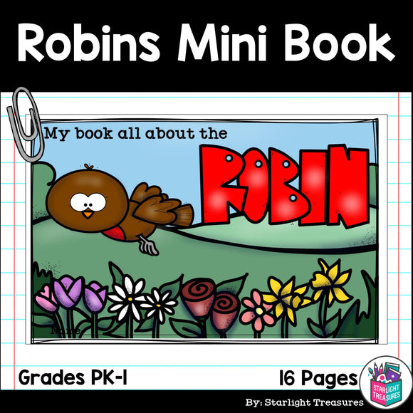Robins Mini Book for Early Readers