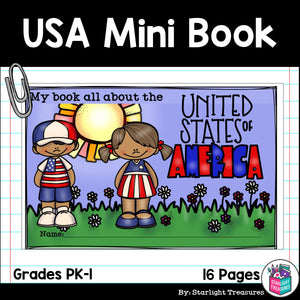 USA Mini Book for Early Readers