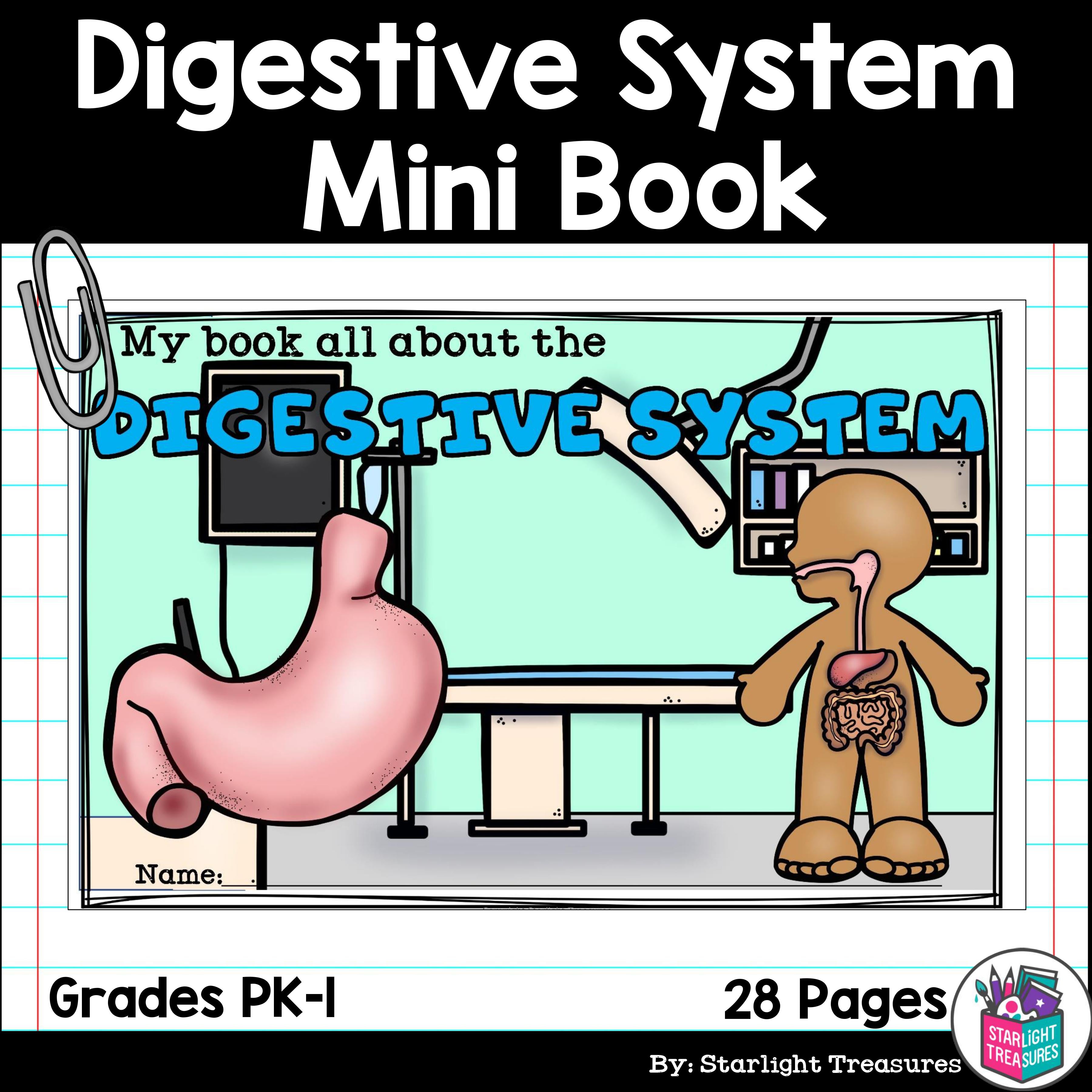 Human Body Systems: Digestive System Mini Book for Early Readers