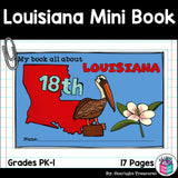Louisiana Mini Book for Early Readers - A State Study