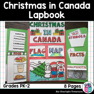 Christmas in Canada Lapbook for Early Learners