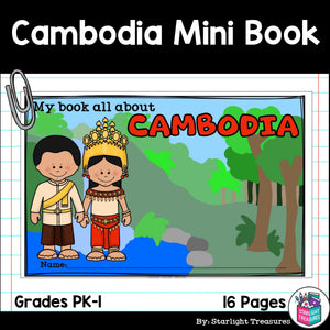 Cambodia Mini Book for Early Readers - A Country Study