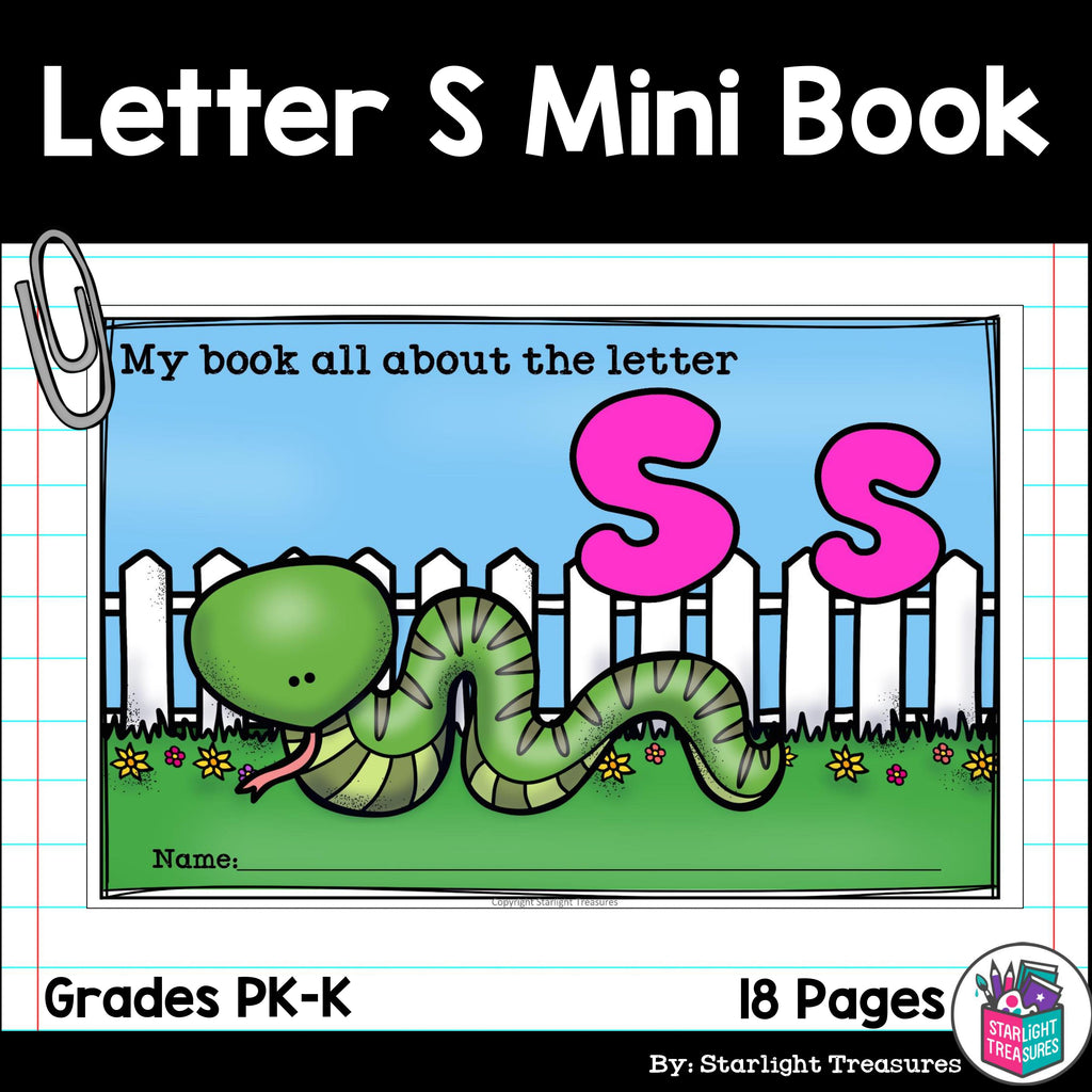 Alphabet Letter of the Week: The Letter S Mini Book