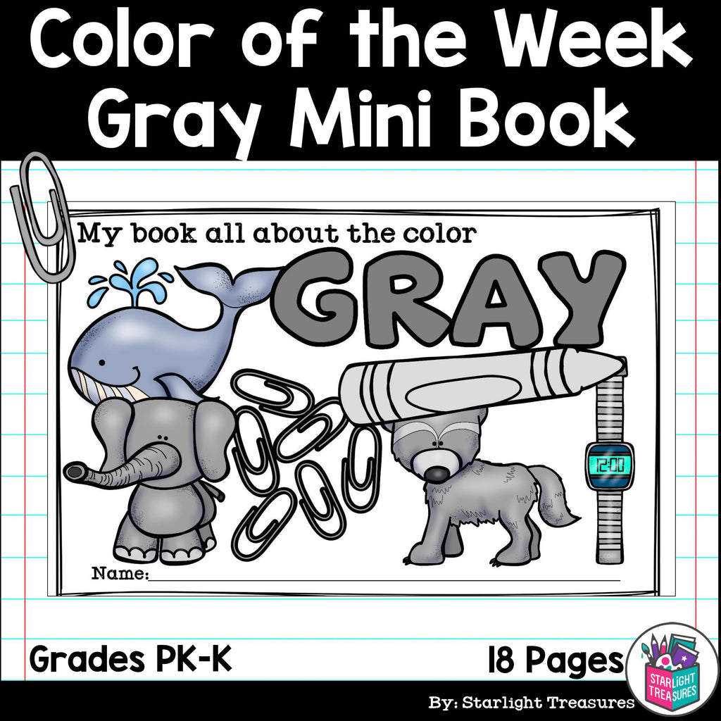 Colors of the Week: Gray/Grey Mini Book