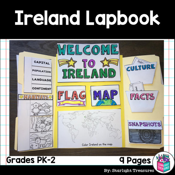 Ireland Lapbook for Early Learners - A Country Study