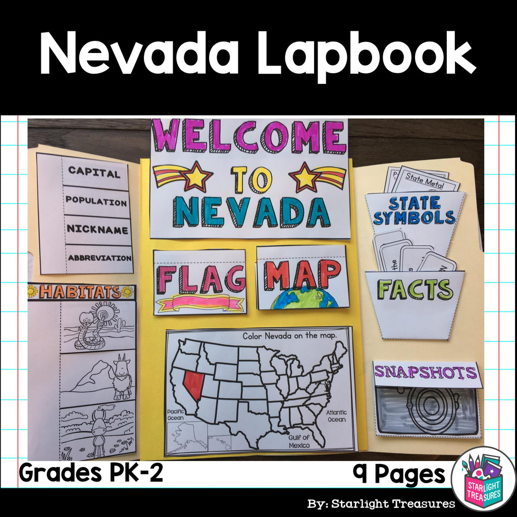 Nevada Lapbook for Early Learners - A State Study