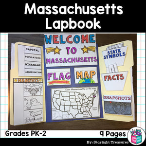 Massachusetts Lapbook for Early Learners - A State Study