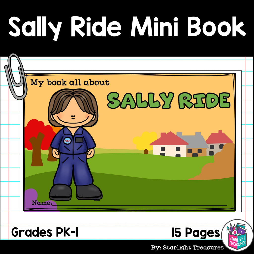 Sally Ride Mini Book for Early Readers: Women's History Month