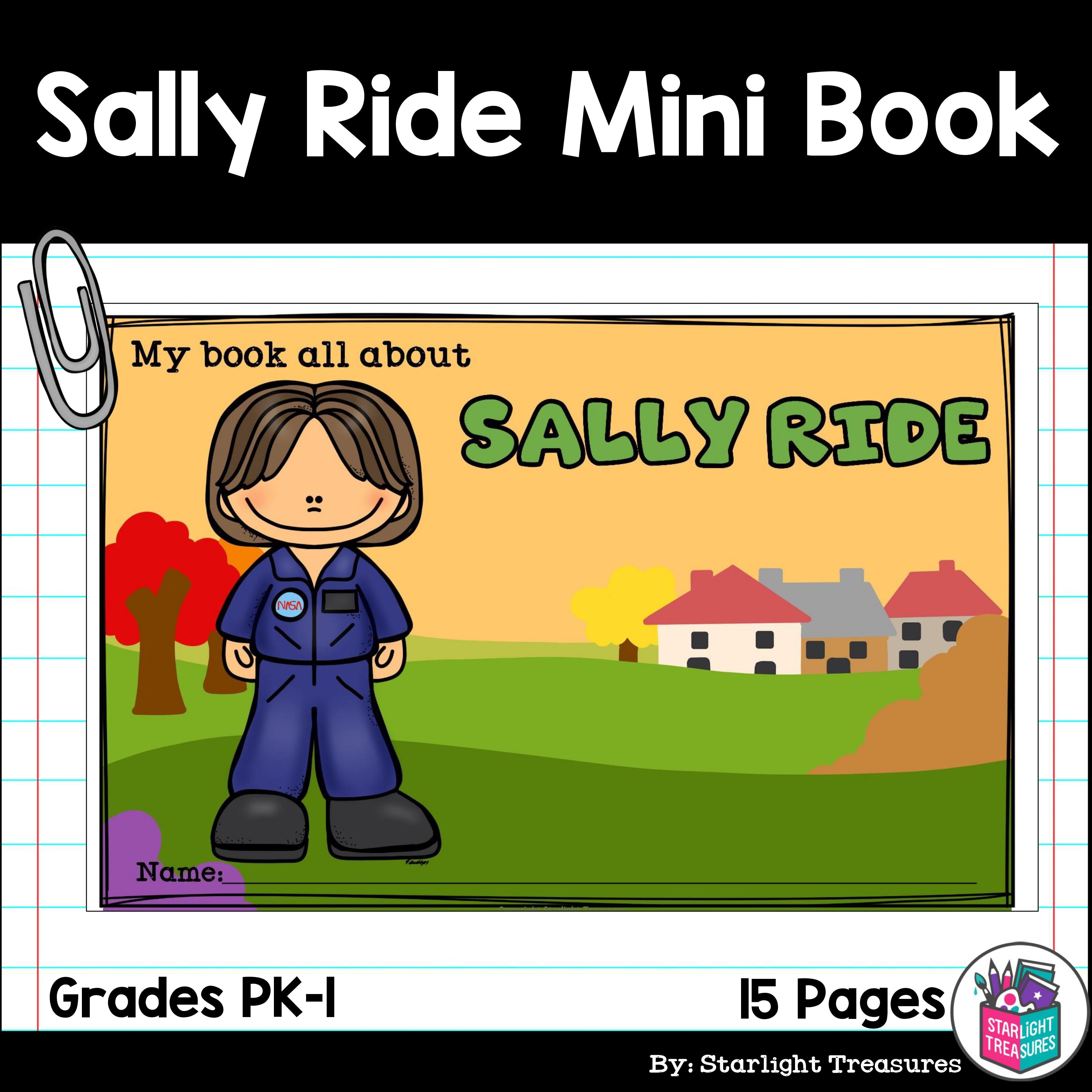 Sally Ride Mini Book for Early Readers: Women's History Month