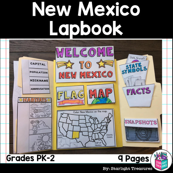 New Mexico Lapbook for Early Learners - A State Study